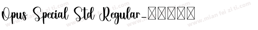 Opus Special Std Regular字体转换